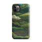 Verdant layers phone case | Abstract green design NZ