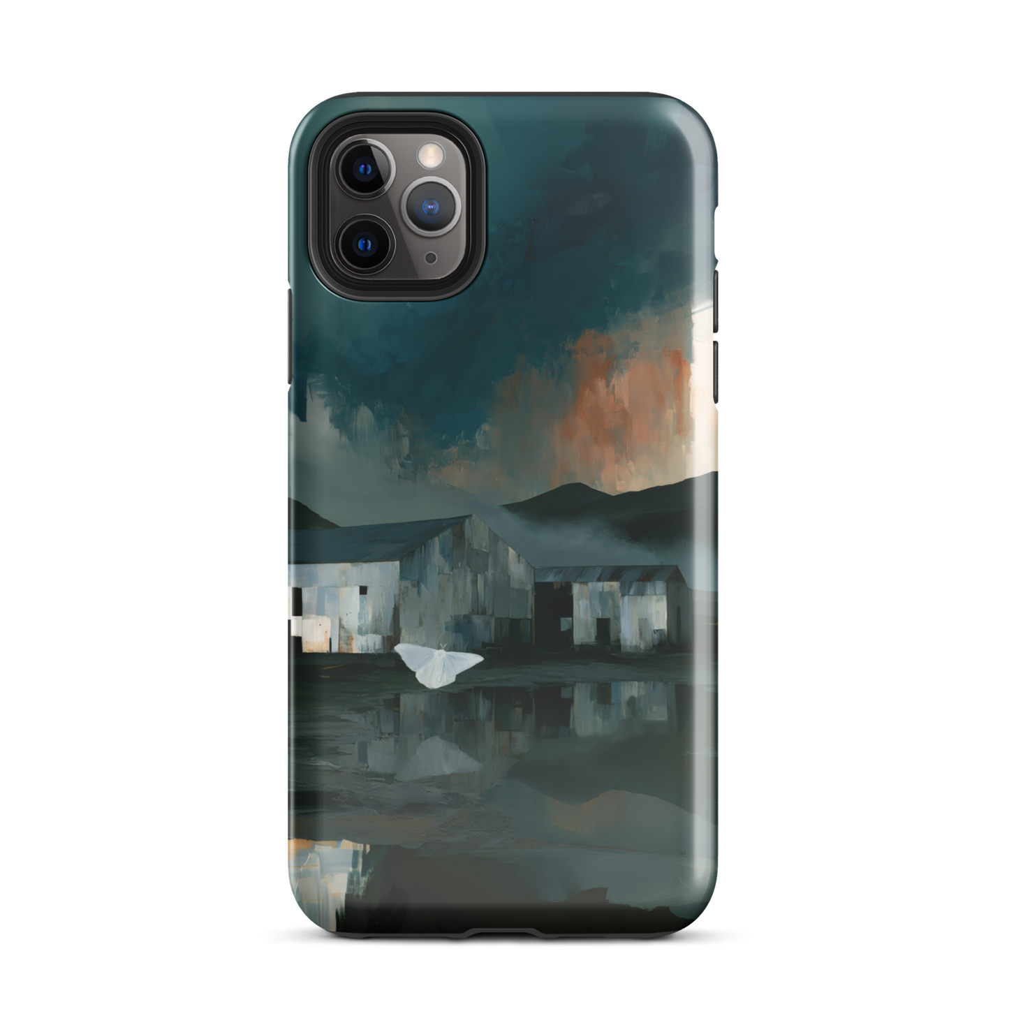 'Evening Flight' iPhone 11 Pro Max tough phone case - protective glossy case NZ Australia