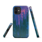 Digital Glitch iPhone case. This striking artwork features a dynamic distortion effect that mimics the visual chaos of a digital malfunction—glitchy lines, vibrant streaks, and pixel-like patterns merge into a futuristic aesthetic. It’s a perfect blend of modern design and edgy street style.