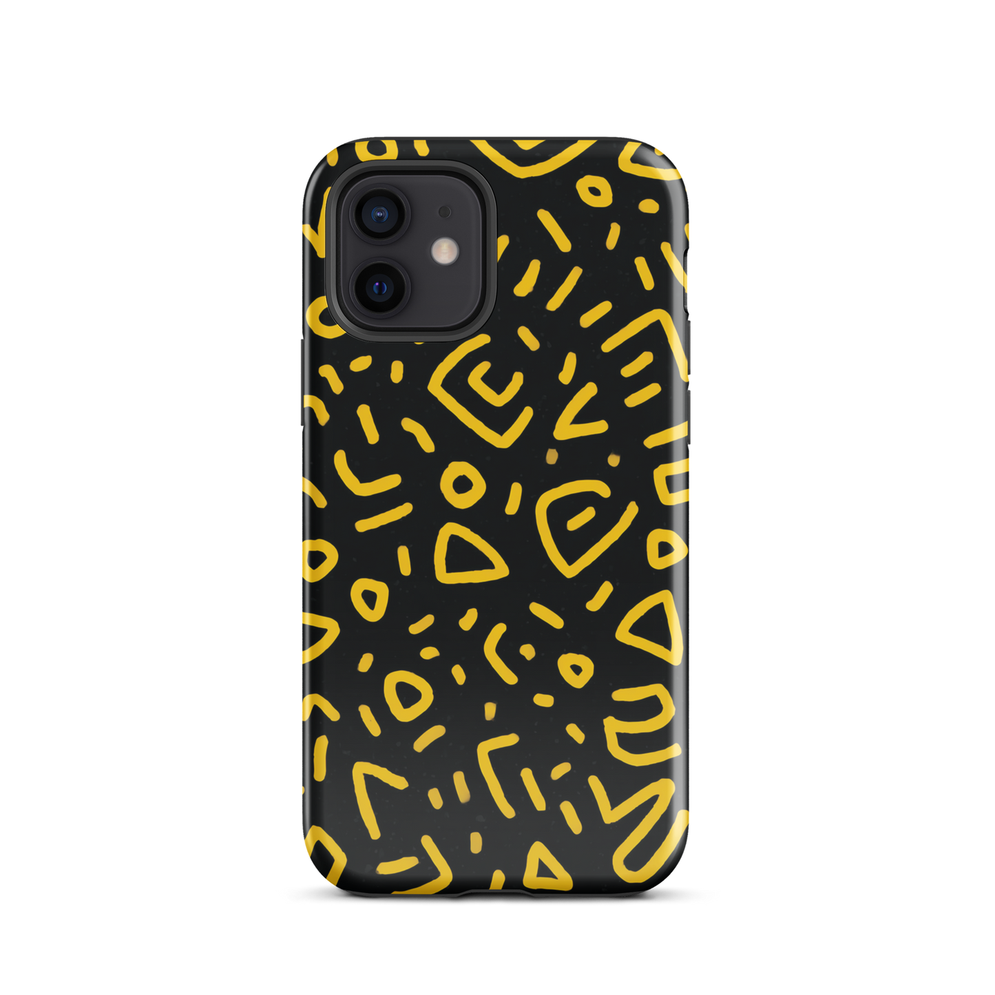 Retro scribbles phone case | Bold retro design NZ