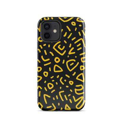 Retro scribbles phone case | Bold retro design NZ