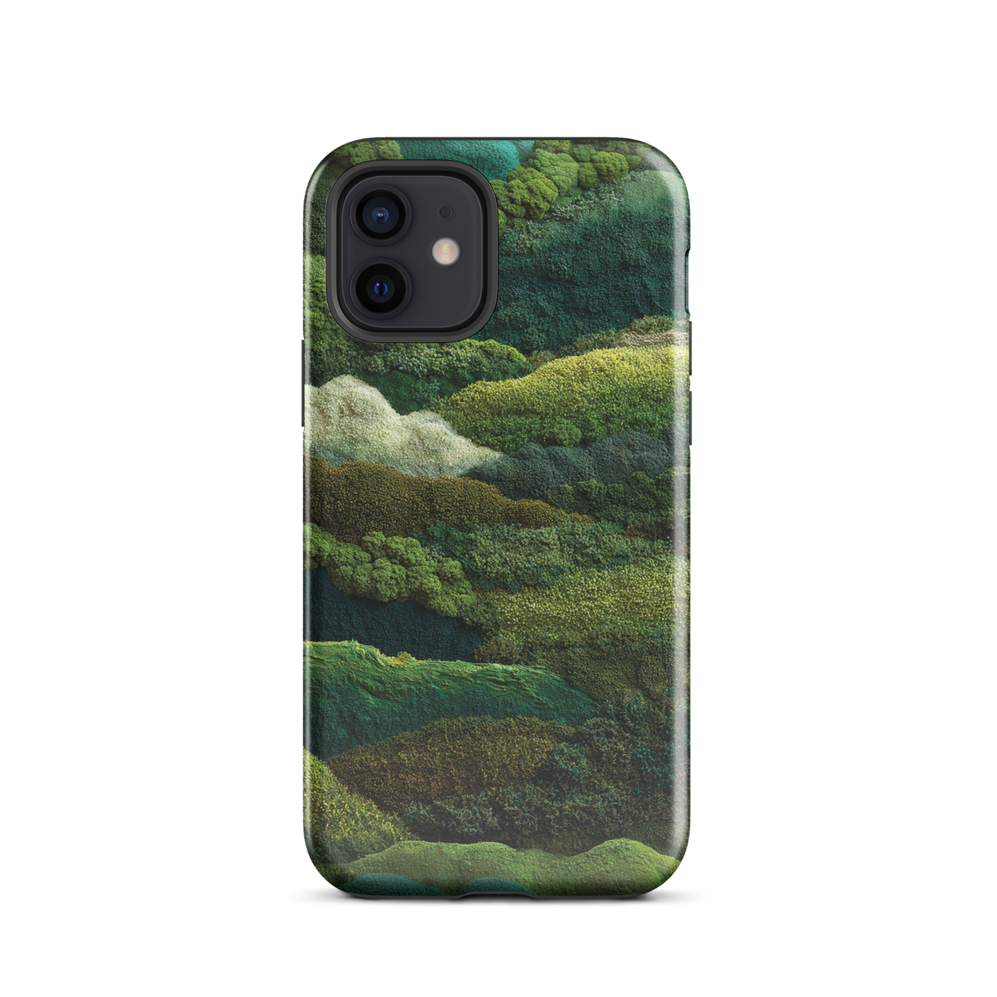 Verdant layers phone case | Abstract green design NZ