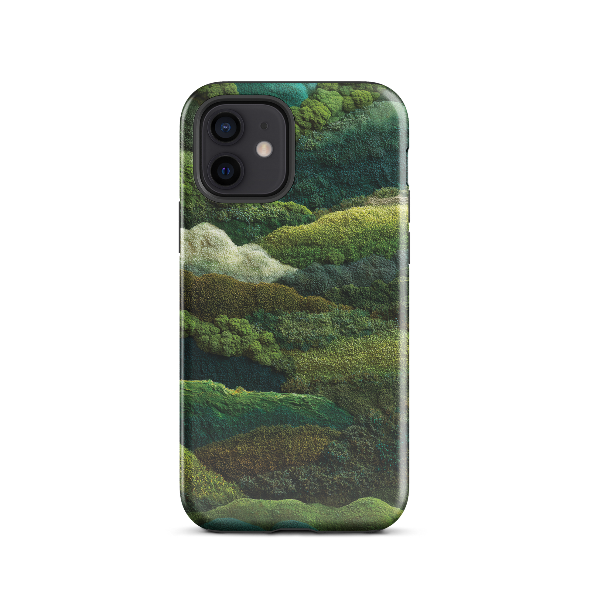 Verdant layers phone case | Abstract green design NZ