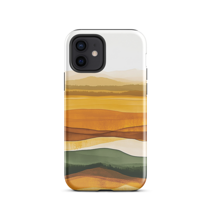 'Autumn' iPhone 12 tough phone case - protective glossy case NZ Australia