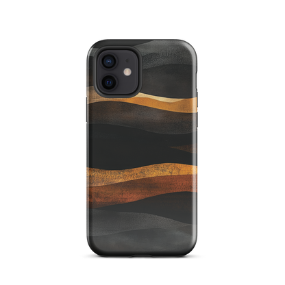 'Flow' iPhone 12 tough phone case - protective glossy case NZ Australia