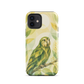 'Kākāpō' iPhone 12 tough phone case - protective glossy case NZ Australia