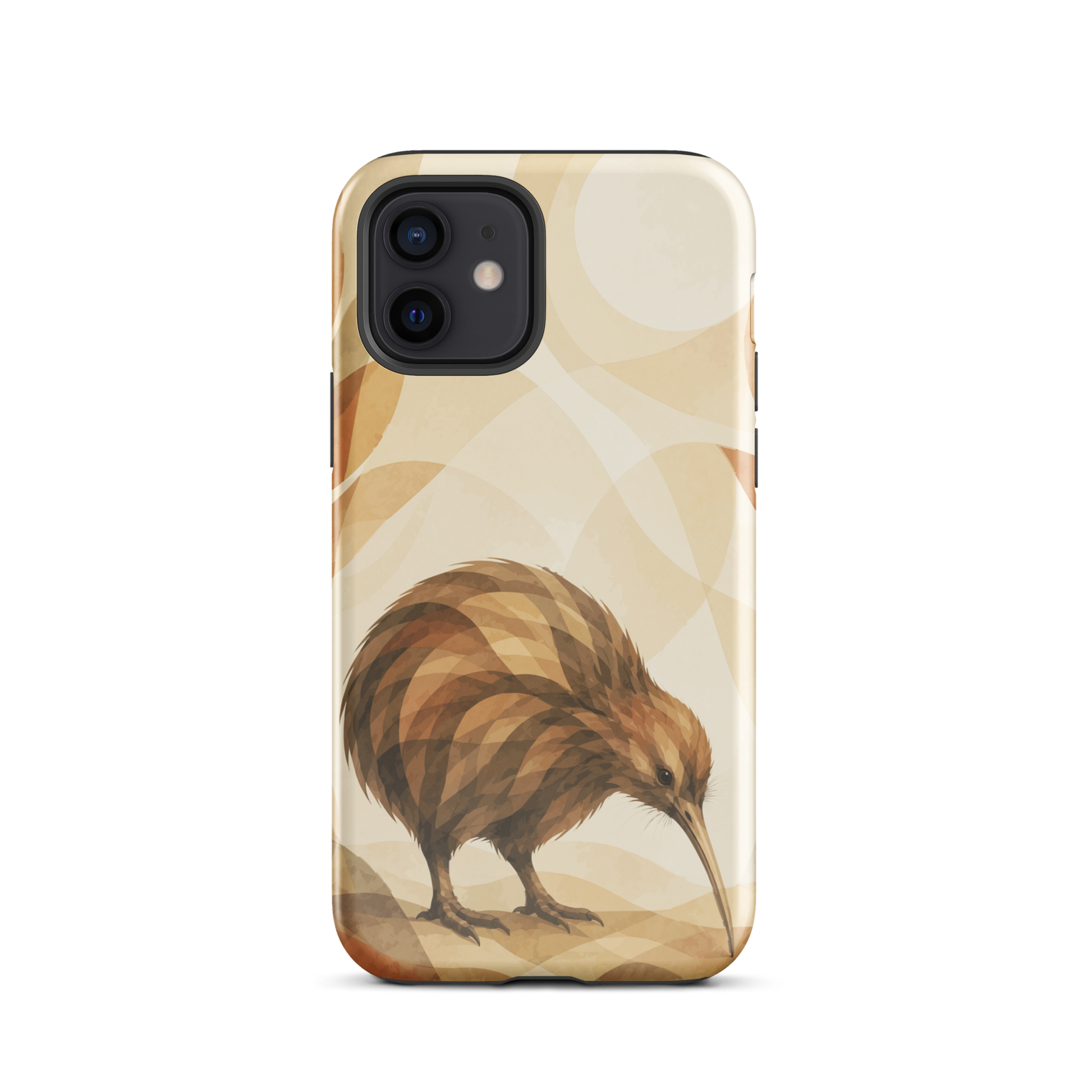'Kiwi' iPhone 12 tough phone case - protective glossy case NZ Australia