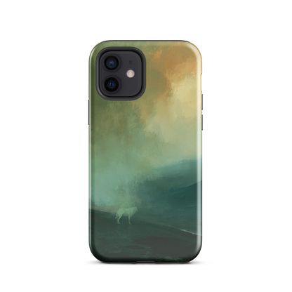 'Acid Rain' iPhone 12 tough phone case - protective glossy case NZ Australia