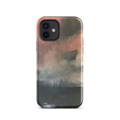 'Glass' iPhone 12 tough phone case - protective glossy case NZ Australia