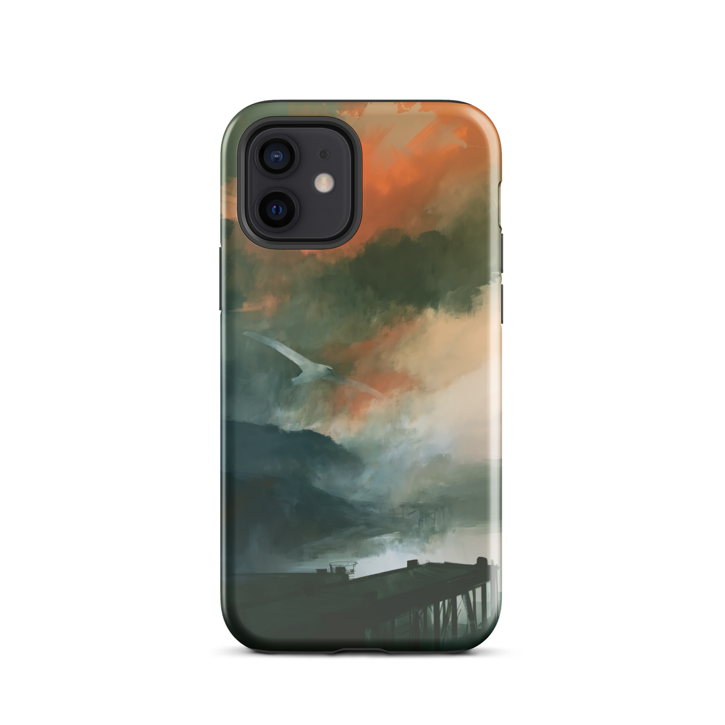 'Harbour' iPhone 12 tough phone case - protective glossy case NZ Australia