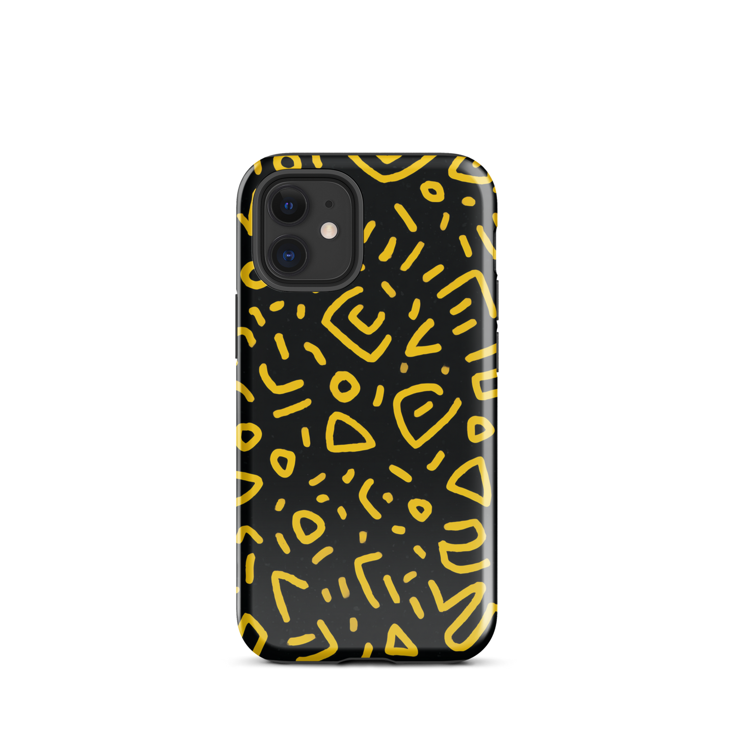 Retro scribbles phone case | Bold retro design NZ