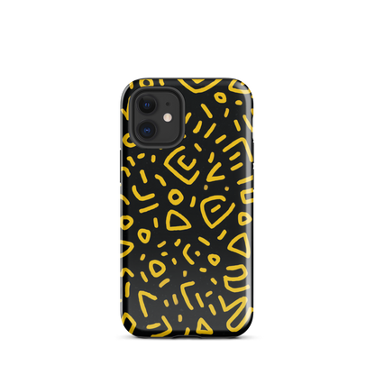 Retro scribbles phone case | Bold retro design NZ