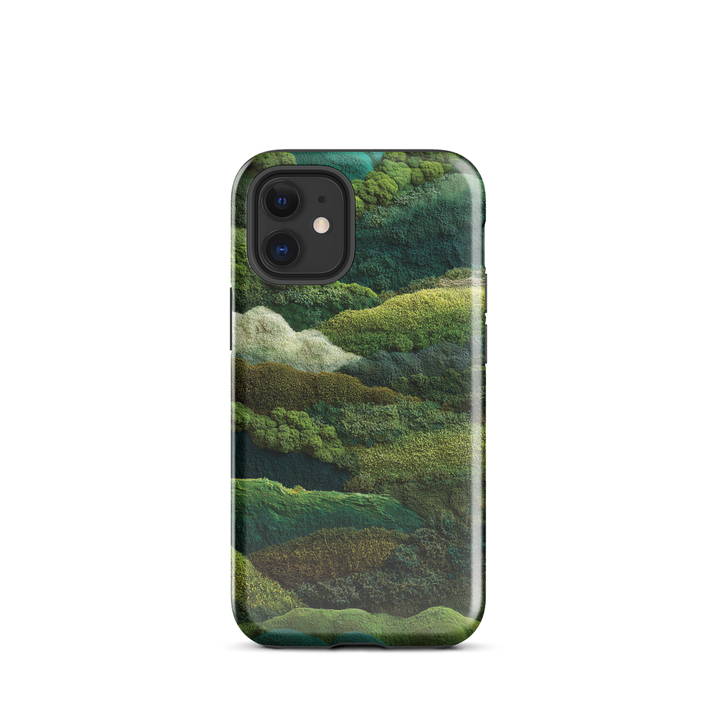 Verdant layers phone case | Abstract green design NZ