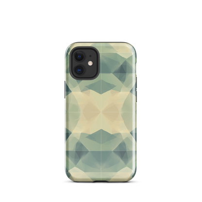 'Symmetry' iPhone 12 Mini tough phone case - protective glossy case NZ Australia