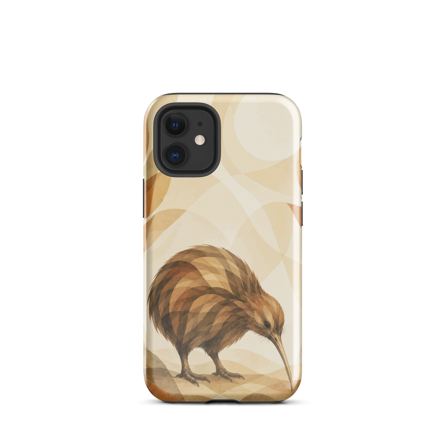 'Kiwi' iPhone 12 mini tough phone case - protective glossy case NZ Australia