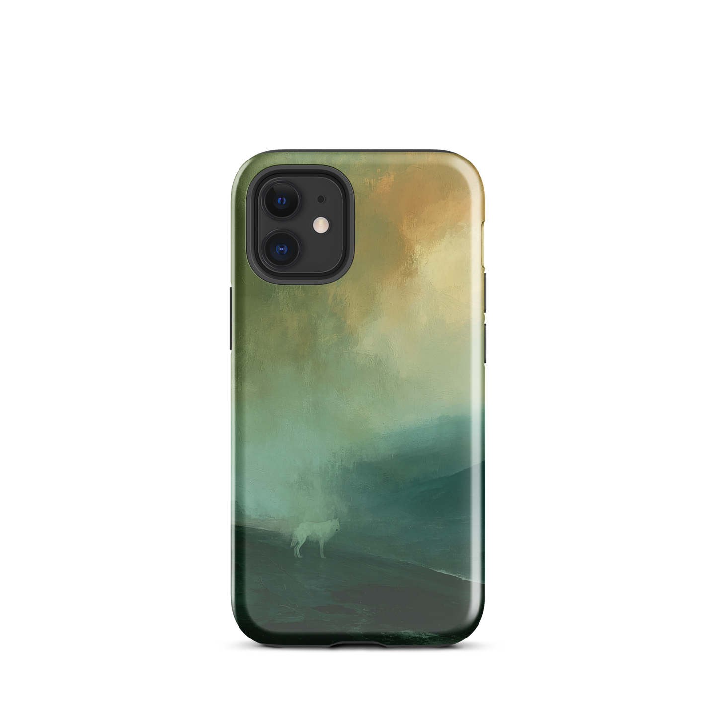 'Acid Rain' iPhone 12 mini tough phone case - protective glossy case NZ Australia