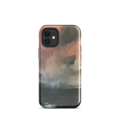 'Glass' iPhone 12 mini tough phone case - protective glossy case NZ Australia