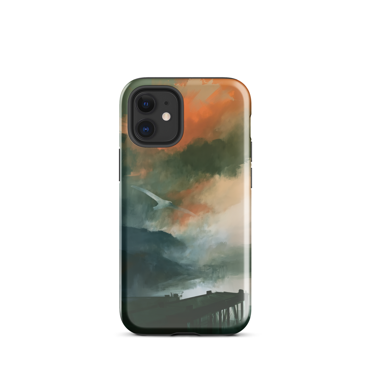 'Harbour' iPhone 12 mini tough phone case - protective glossy case NZ Australia