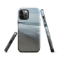 Phone case with a scenic photo of Riversdale Beach and ocean waves.