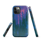Digital Glitch iPhone case. This striking artwork features a dynamic distortion effect that mimics the visual chaos of a digital malfunction—glitchy lines, vibrant streaks, and pixel-like patterns merge into a futuristic aesthetic. It’s a perfect blend of modern design and edgy street style.