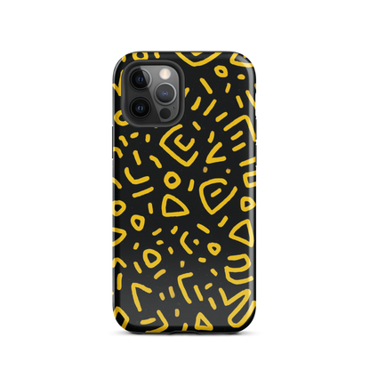 Retro scribbles phone case | Bold retro design NZ