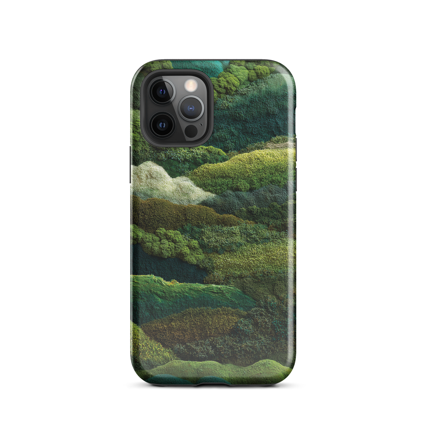 Verdant layers phone case | Abstract green design NZ