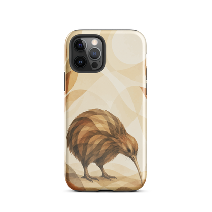 'Kiwi' iPhone 12 Pro tough phone case - protective glossy case NZ Australia