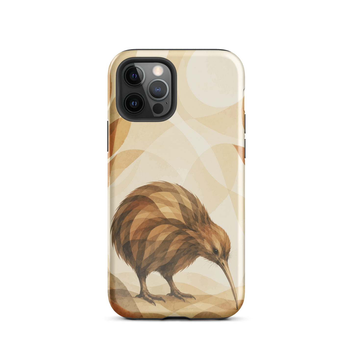 'Kiwi' iPhone 12 Pro tough phone case - protective glossy case NZ Australia