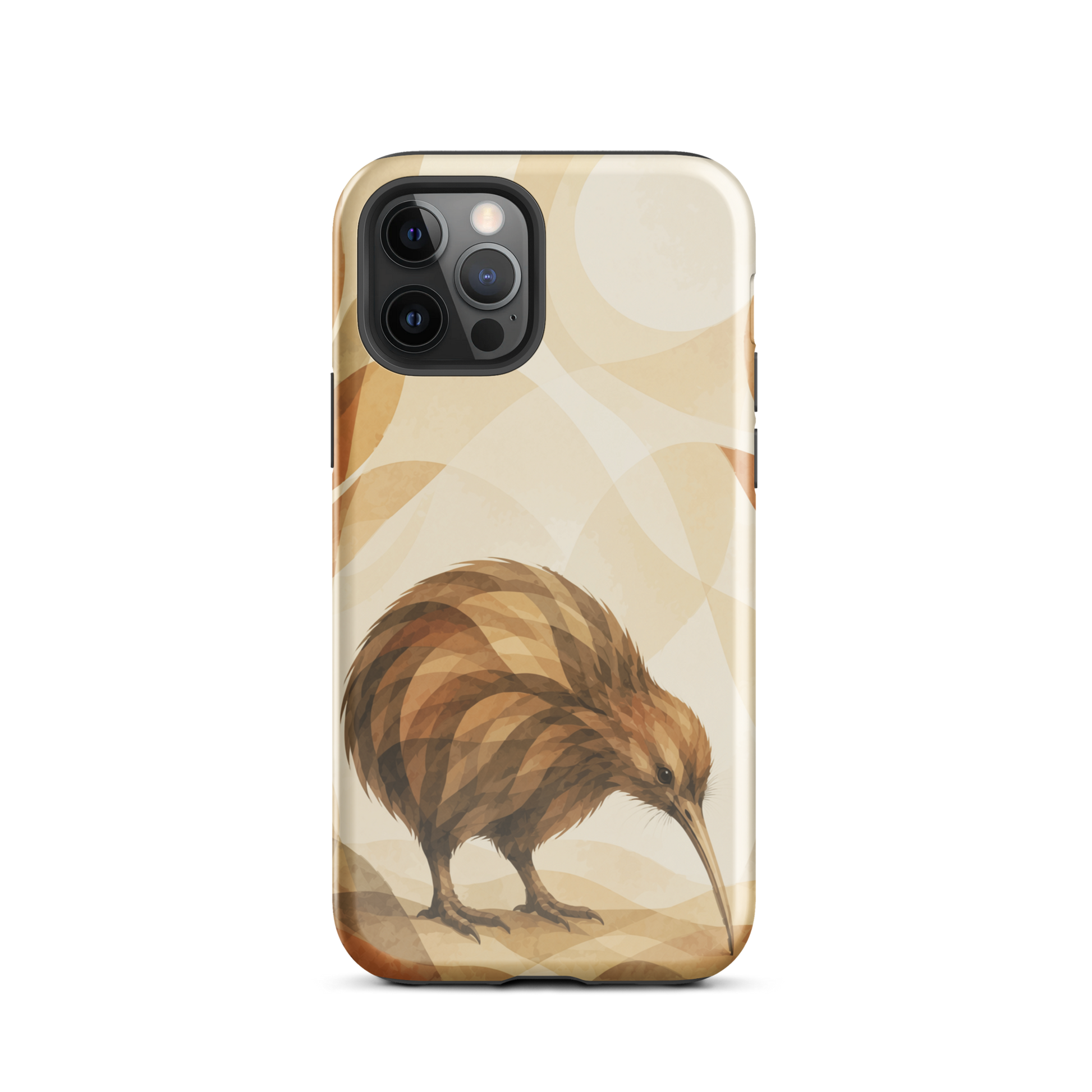 'Kiwi' iPhone 12 Pro tough phone case - protective glossy case NZ Australia