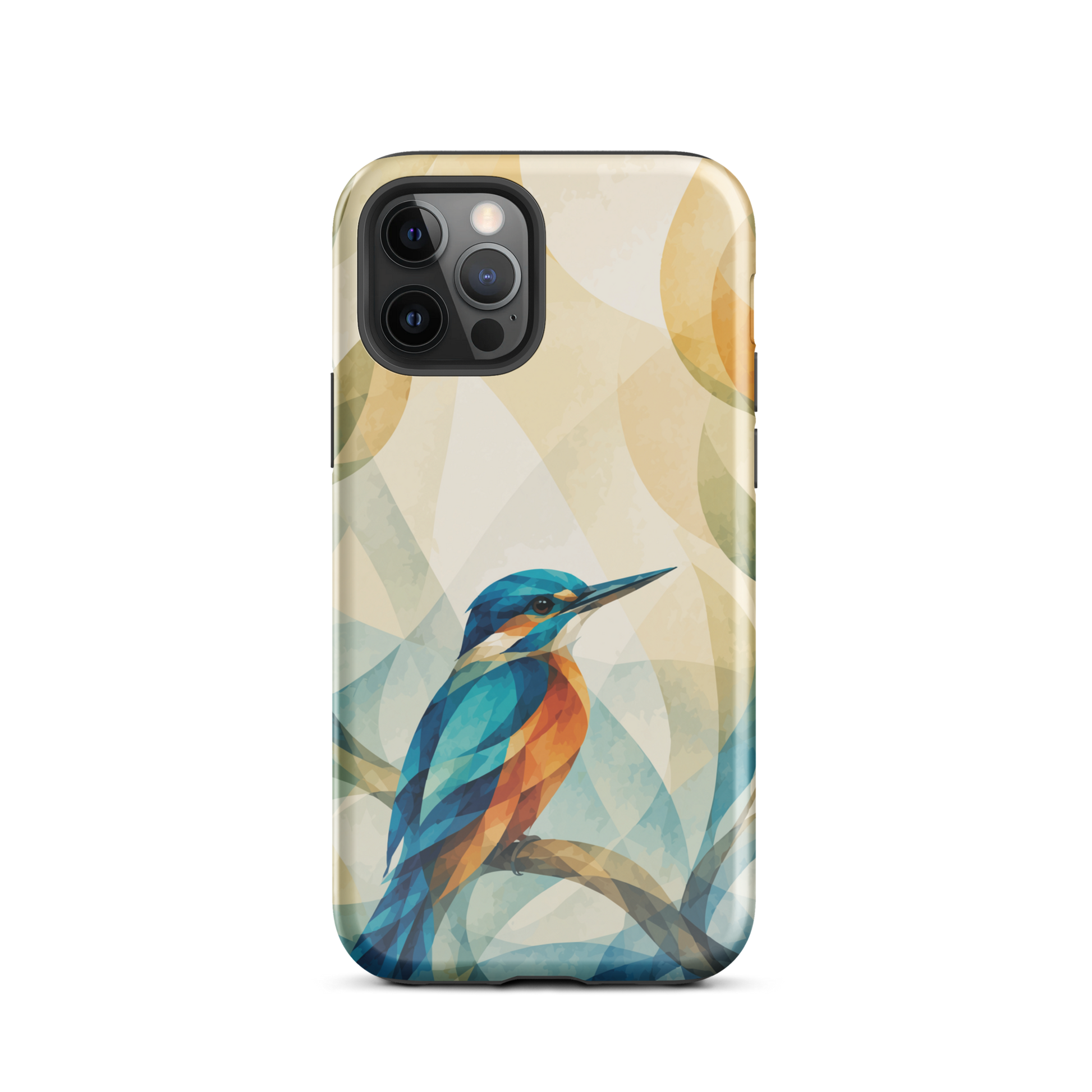'Kōtare' iPhone 12 Pro tough phone case - protective glossy case NZ Australia