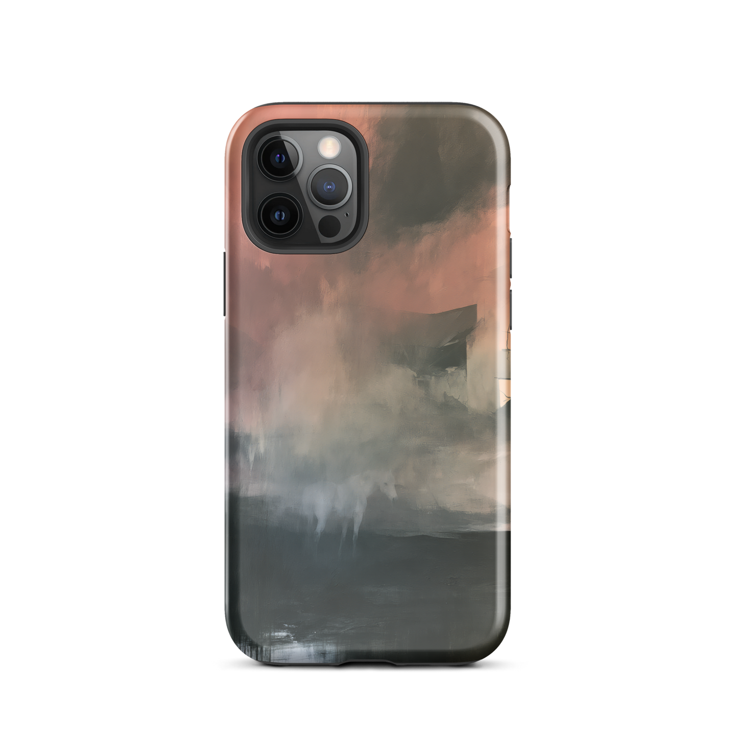 'Glass' iPhone 12 Pro tough phone case - protective glossy case NZ Australia