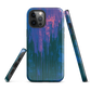 Digital Glitch iPhone case. This striking artwork features a dynamic distortion effect that mimics the visual chaos of a digital malfunction—glitchy lines, vibrant streaks, and pixel-like patterns merge into a futuristic aesthetic. It’s a perfect blend of modern design and edgy street style.