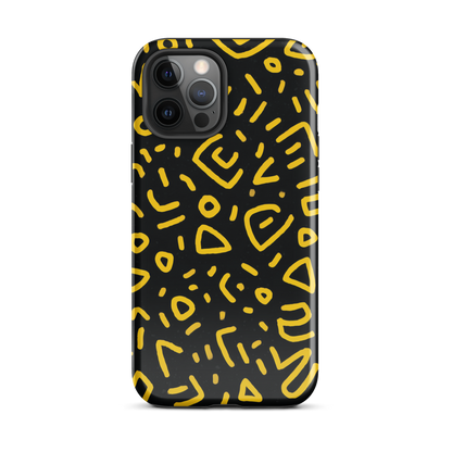 Retro scribbles phone case | Bold retro design NZ