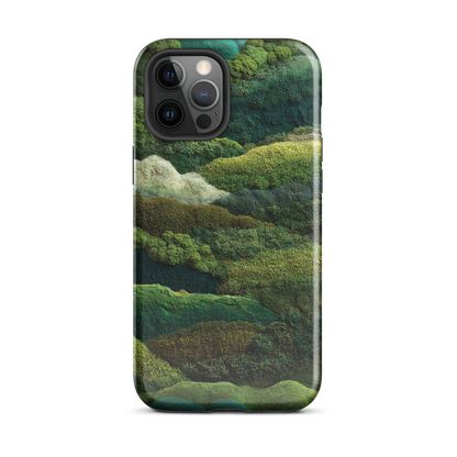 Verdant layers phone case | Abstract green design NZ