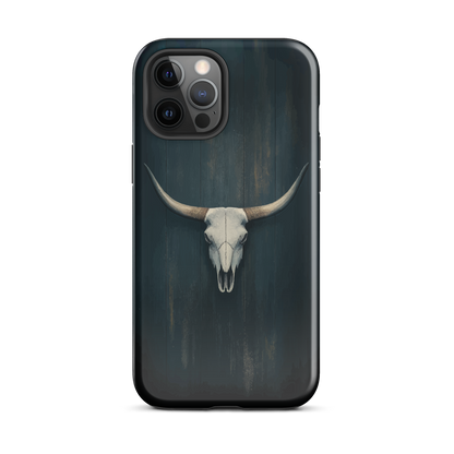 'Longhorn' iPhone 12 Pro Max tough phone case - protective glossy case NZ Australia
