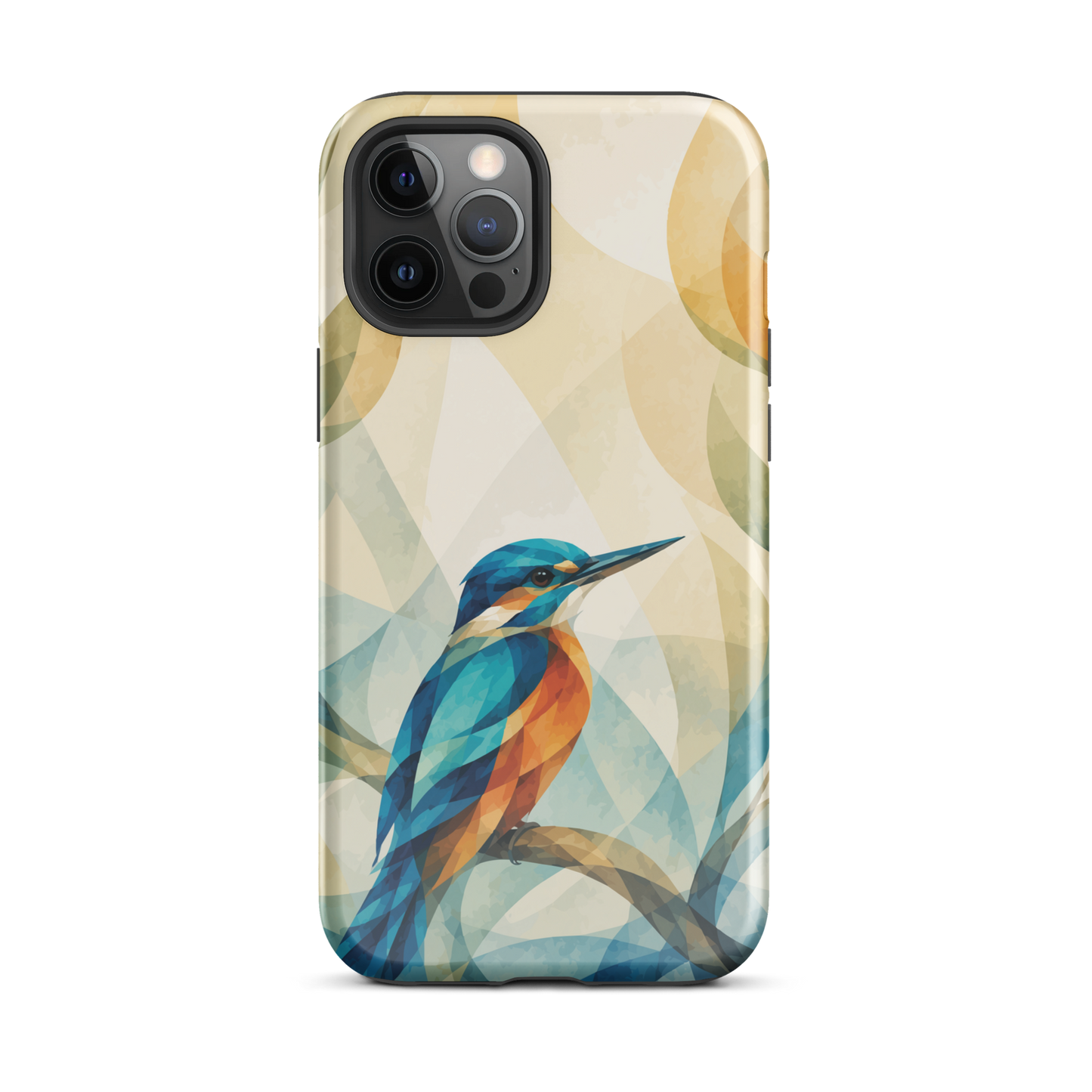 'Kōtare' iPhone 12 Pro Max tough phone case - protective glossy case NZ Australia