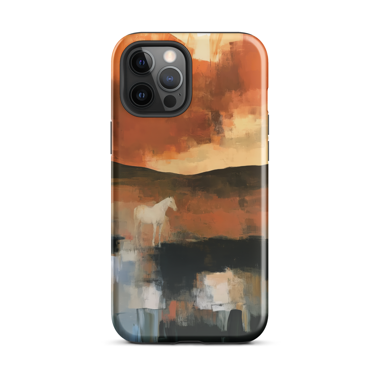 'Ember Fields' iPhone 12 Pro Max tough phone case - protective glossy case NZ Australia