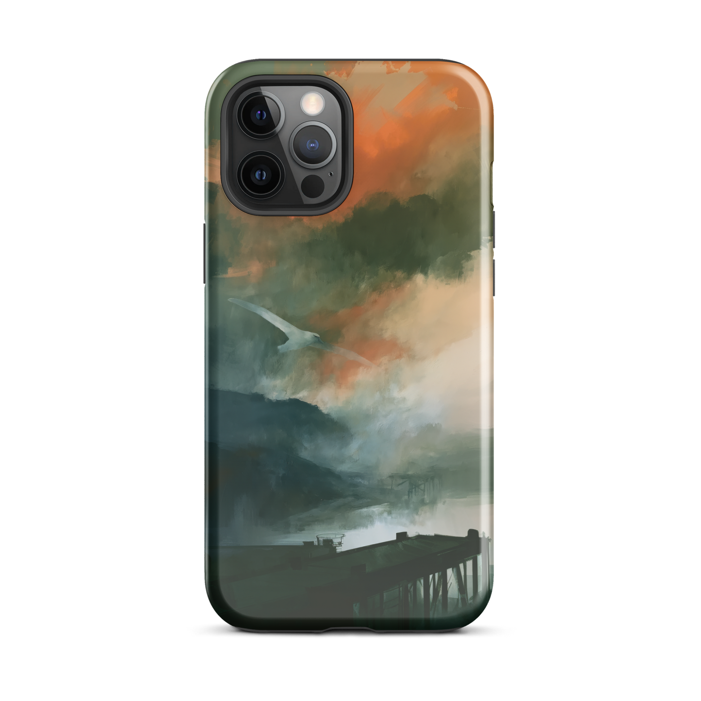 'Harbour' iPhone 12 Pro Max tough phone case - protective glossy case NZ Australia