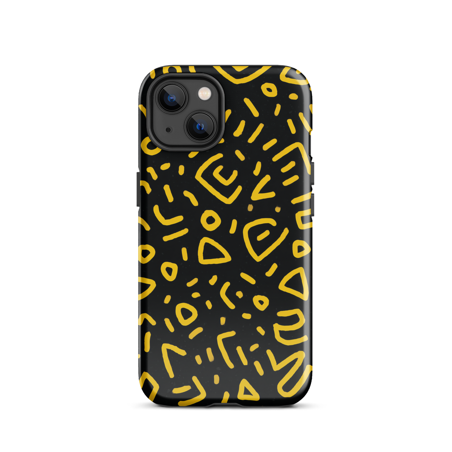 Retro scribbles phone case | Bold retro design NZ