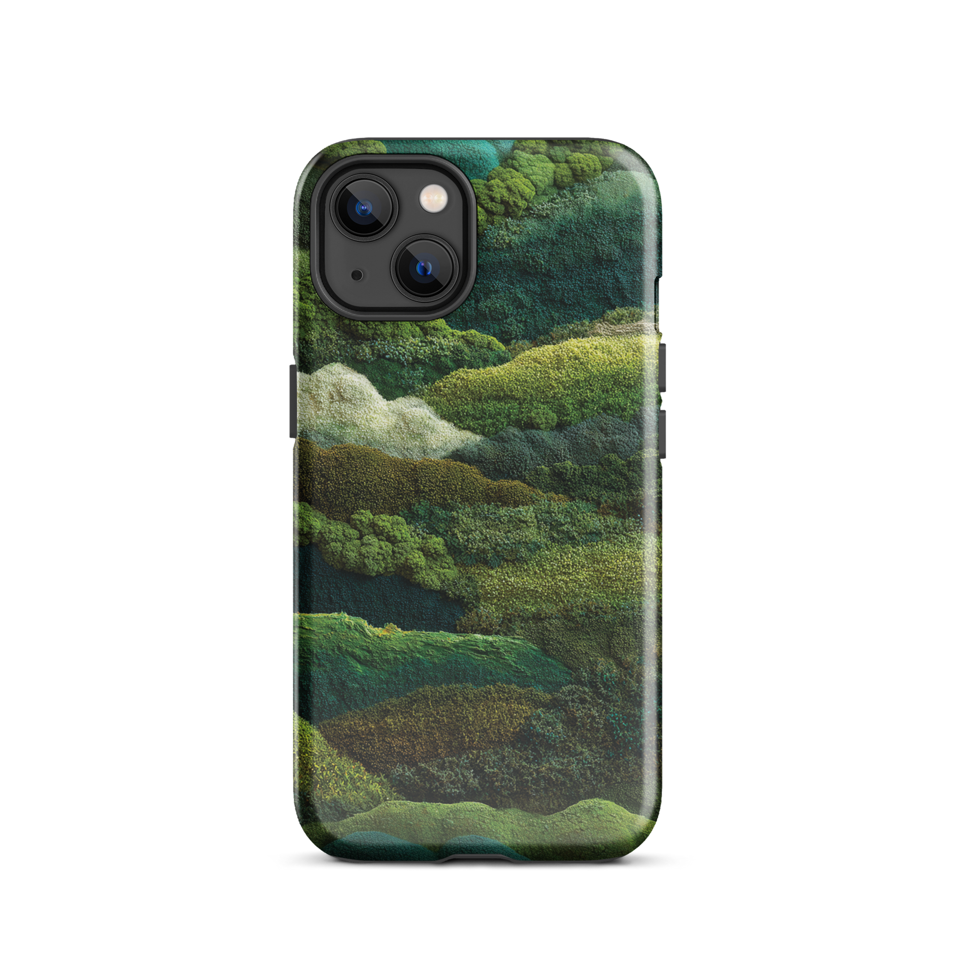 Verdant layers phone case | Abstract green design NZ