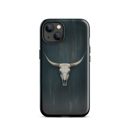 'Longhorn' iPhone 13 tough phone case - protective glossy case NZ Australia