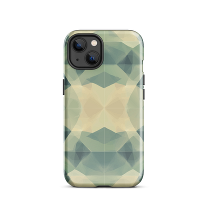 'Symmetry' iPhone 13 tough phone case - protective glossy case NZ Australia