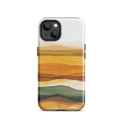 'Autumn' iPhone 13 tough phone case - protective glossy case NZ Australia