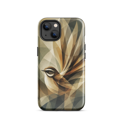 'Fantail' iPhone 13 tough phone case - protective glossy case NZ Australia