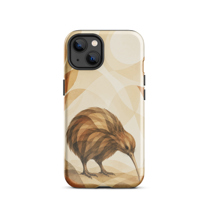 'Kiwi' iPhone 13 tough phone case - protective glossy case NZ Australia