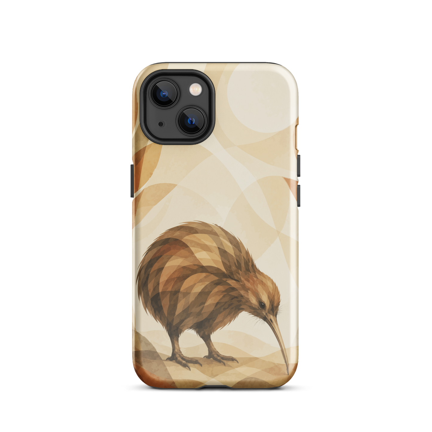 'Kiwi' iPhone 13 tough phone case - protective glossy case NZ Australia