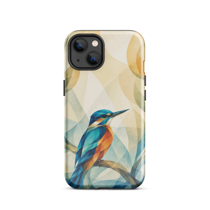 'Kōtare' iPhone 13 tough phone case - protective glossy case NZ Australia