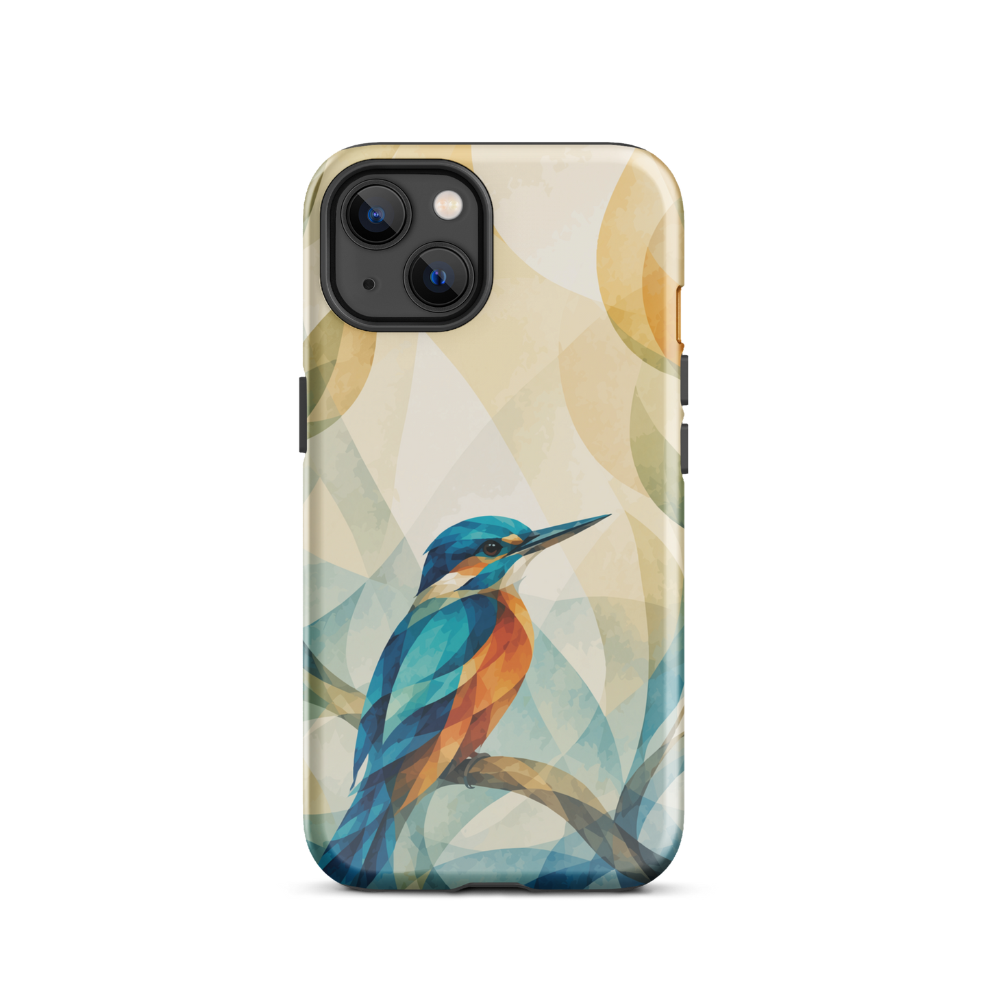 'Kōtare' iPhone 13 tough phone case - protective glossy case NZ Australia