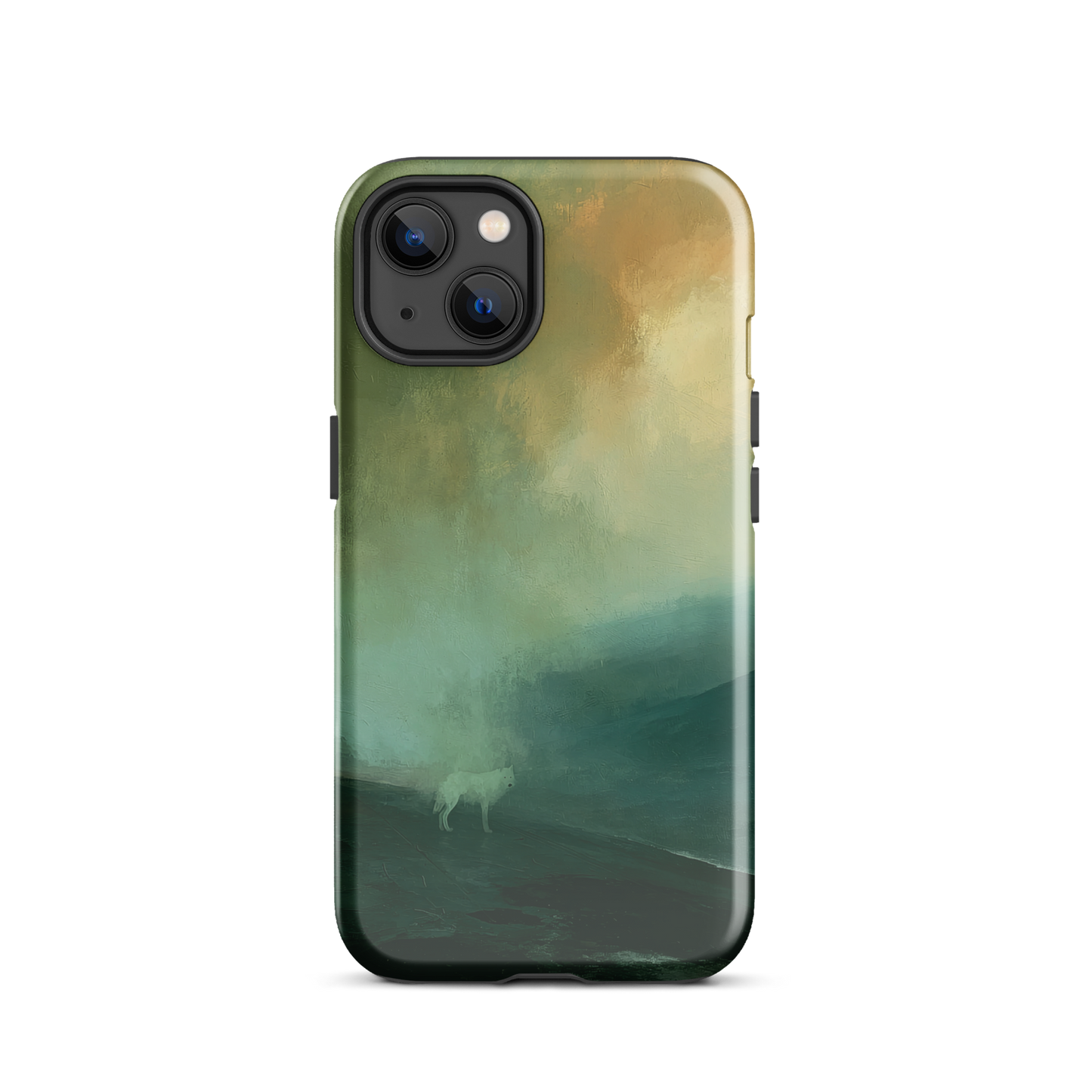'Acid Rain' iPhone 13 tough phone case - protective glossy case NZ Australia