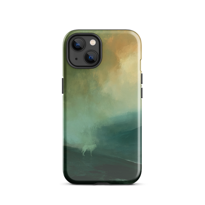 'Acid Rain' iPhone 13 tough phone case - protective glossy case NZ Australia